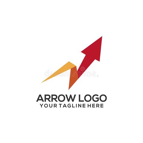 Colorful Arrow Logo Concept And Symbol Stock Illustration