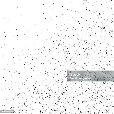 Black Grainy Texture Isolated On White Stock Illustration Download