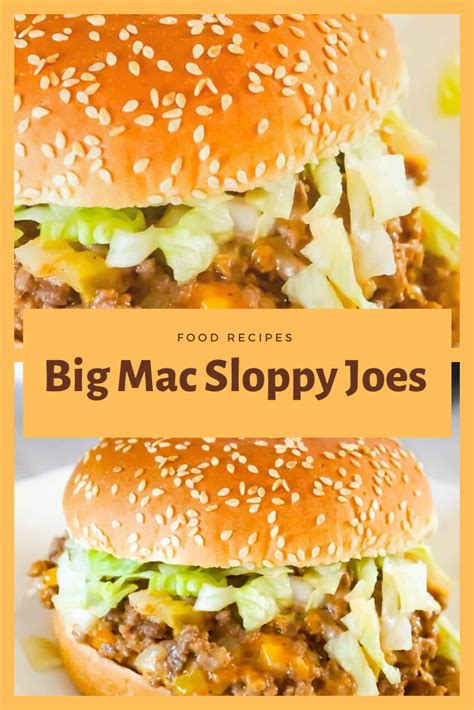 Sloppy joes sans the ground beef? Big Mac Sloppy Joes