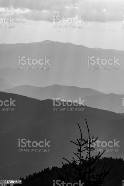 Black And White Mountains Stock Photo Download Image Now Aerial