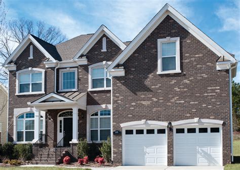A beautiful thick glass top and two interlocking wood base pieces. Triangle Brick's Fort Mill - Traditional - Exterior ...