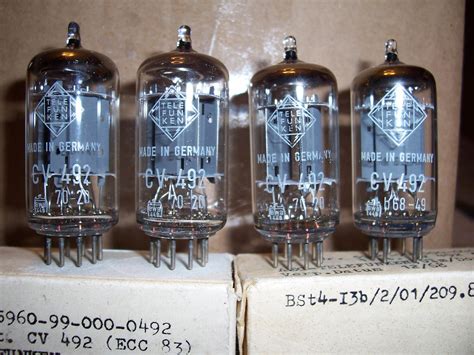 Telefunken 12ax7 Smooth Plate Vacuum Tubes And Nos Tubes Tubes Unlimited