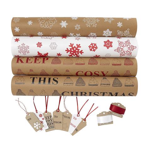 Recycled Brown Christmas Wrapping Paper By Sophia Victoria Joy