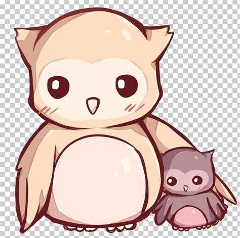 Owl Drawing Kavaii Cuteness Png Animals Anime Art Artwork