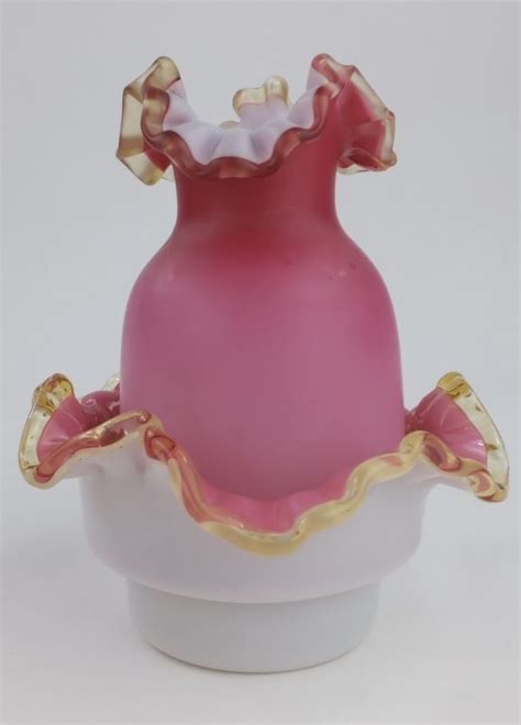pink cased satin glass fairy lamp the antique dispensary