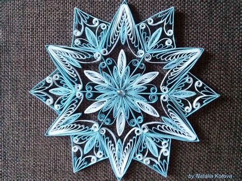 Intricate Snowflake Quilled Paper Art Quilling Cards