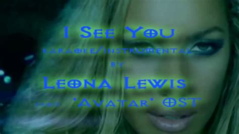 i see you leona lewis karaoke instrumental youtube