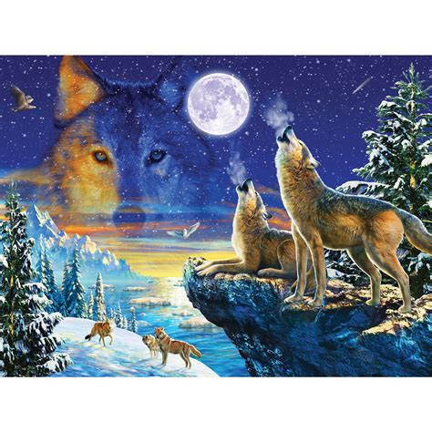 Howling Wolves 1000 Piece Jigsaw Puzzle Spilsbury