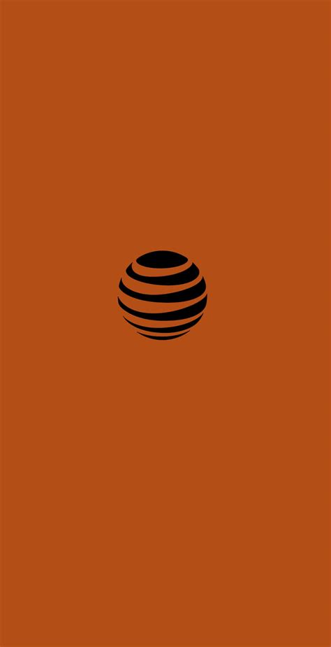 Download Burnt Orange Background Black Sphere