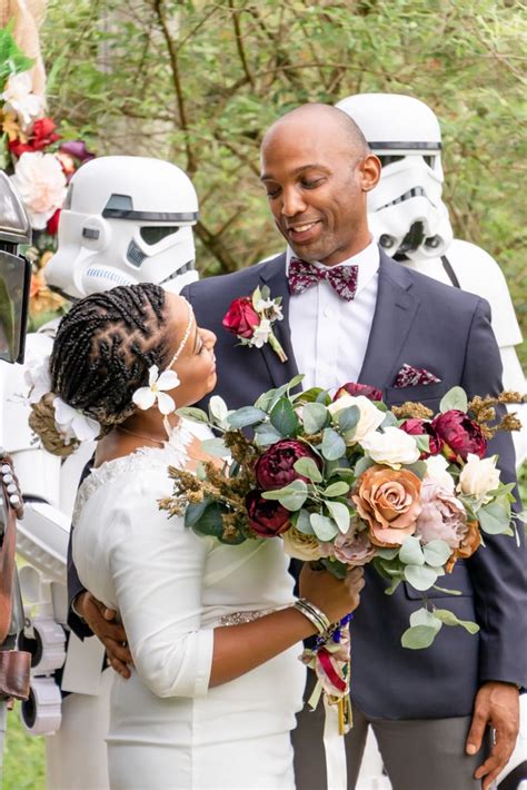 A Backyard Star Wars Mandalorian Wedding Popsugar Love And Sex Photo 87