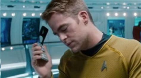 The Communicator Of James Kirk Chris Pine In Star Trek Into Darkness