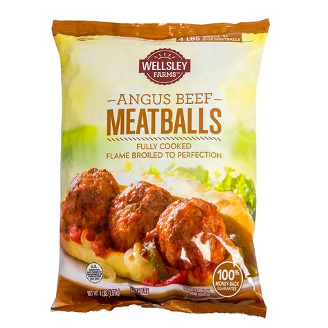 Wellsley Farms Angus Beef Meatballs 4 Lbs Bjs Wholesale Club