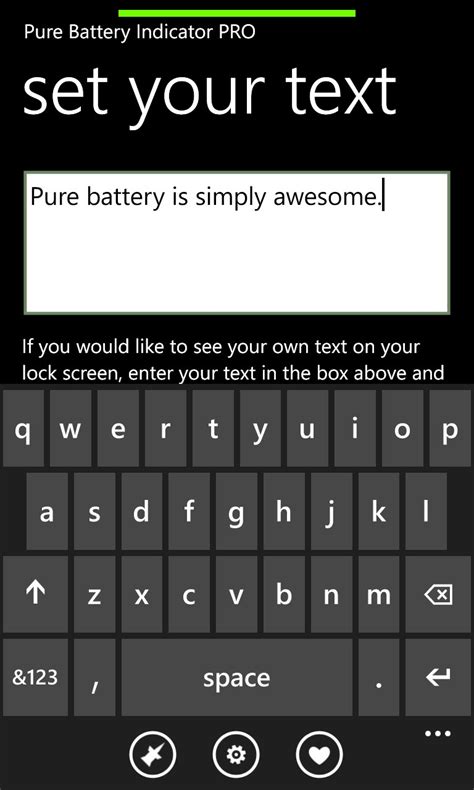 Pure Battery Indicator Pro For Windows 10 Mobile