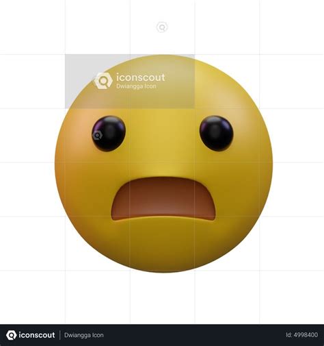 Premium Frowning Face With Open Mouth Emoji 3d Icon Download In Png