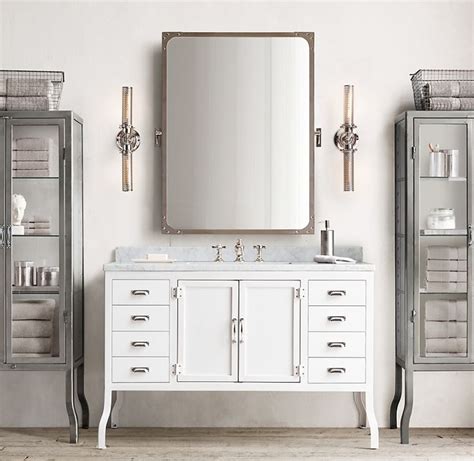 Bathroom mirrors are an important rejuvenation has a large selection of bathroom vanity mirrors and pivot mirrors in elegant pair your new bathroom mirrors with other easy bathroom upgrades such as medicine cabinets and wall. Industrial Rivet Pivot Mirror in 2020 | Vanity, Bath ...
