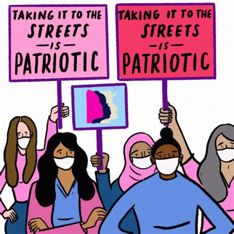 Taking It To The Streets Is Patriotic Feminist Sticker Taking It To