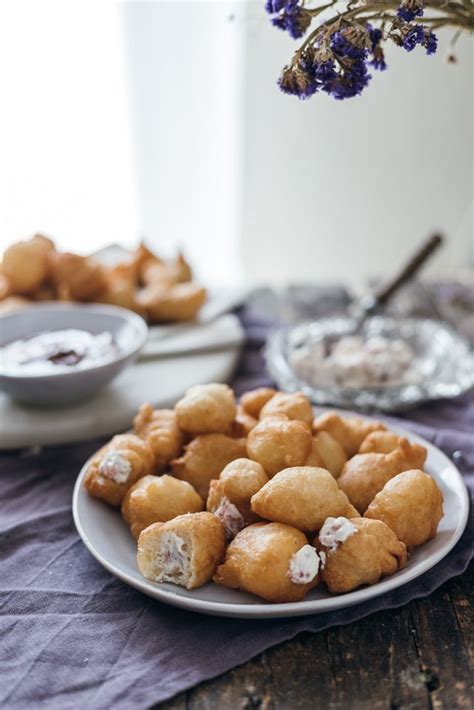 Greek Donuts Filled With Hazelnut Praline Tetis Flakes