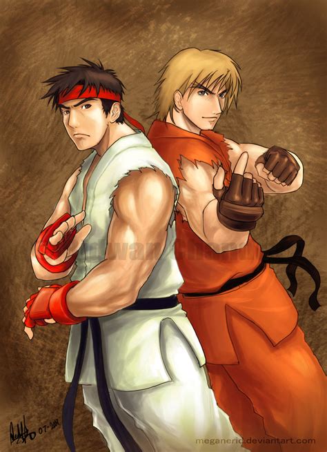 Ryu And Ken By Meganerid On Deviantart