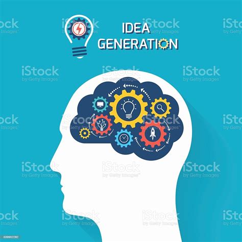 Idea Generation And Startup Business Concept Stock Illustration 