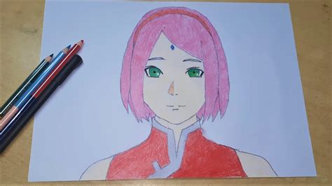 Sakura Drawing Step By Step Naruto Drawing For Beginners