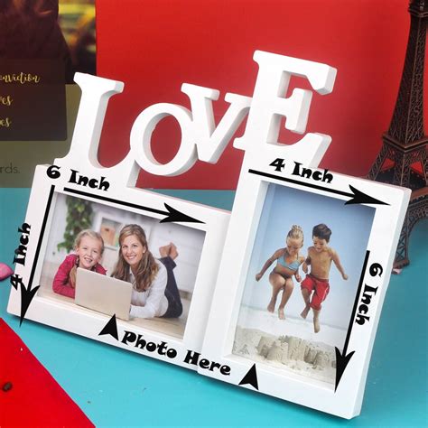 Double Photo Love Collage Frame Best Price Tacrossindia