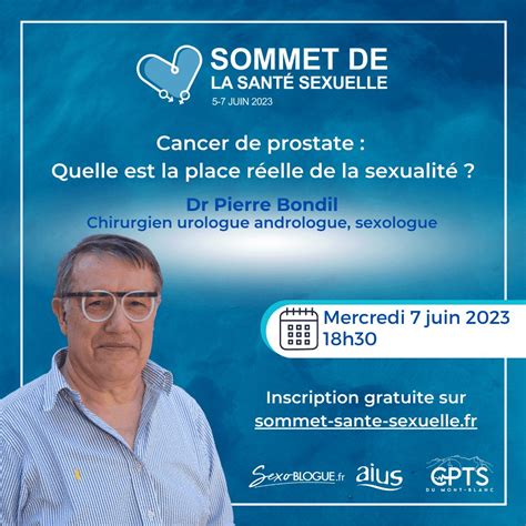 Cancer De Prostate Quelle Est La Place Réelle De La Sexualité Sommet De La Santé Sexuelle 2023