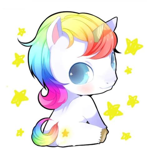 Tiernos Unicornios Animados Kawaii Estas Im Genes De Unicornios De