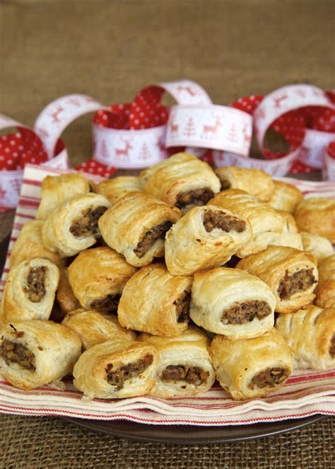 Easy Vegan Sausage Rolls With Chestnuts Wine And Thyme Thinly Spread