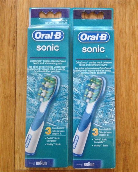 6 Oral B Sonic Complete Replacement Toothbrush Brush Heads Vitality