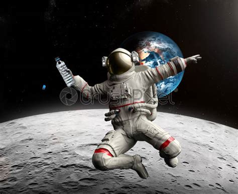 Astronaut Floating In Outer Space Stock Photo Crushpixel