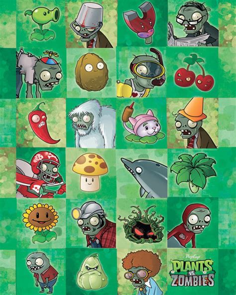 Plants Vs Zombies Characters Poster Sold At Ukposters
