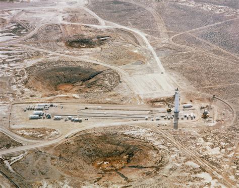 Aerial View Of The Nevada Atomic Bomb Test Site 1 Photograph By Us