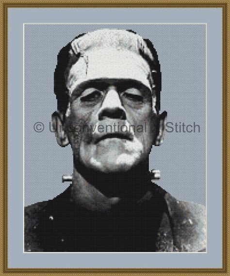 Frankenstein Classic Counted Cross Stitch Pattern By Unconventionalx On