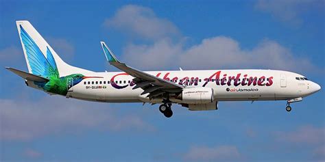 Самолет Боинг 737 800 авиакомпании Caribbean Airlines Airline