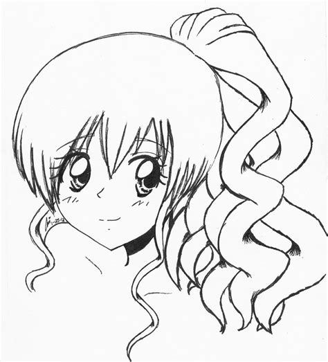 Anime Girl With Curly Hair By Ariibabee On Deviantart