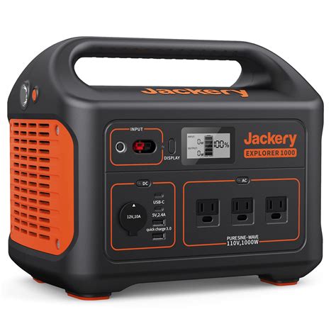 Buy Jackery Explorer 1000 Portable Power Station 1002wh Capacity With 3x1000w Ac Outlets Solar