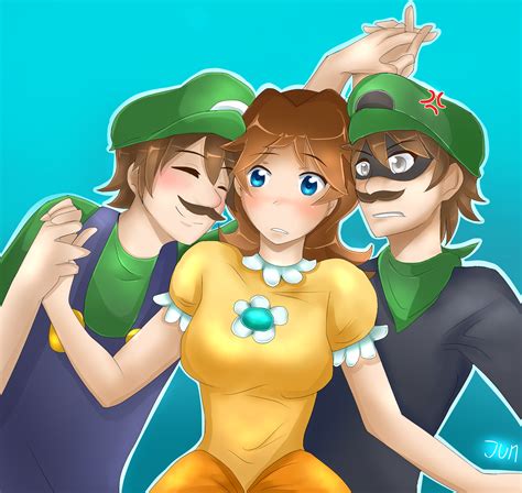 Fan Art Luigi X Daisy X Mrl By Calibrejun On Deviantart