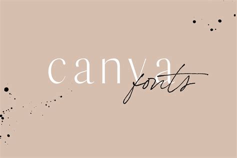 The Best Canva Fonts For Graphic Design Projects
