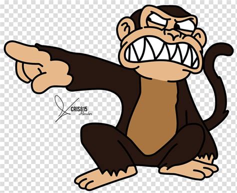 The Evil Monkey Drawing Cartoon Monkey Cartoon Transparent Background
