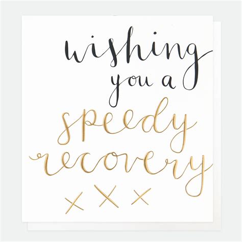 Wishing You A Speedy Recovery Card By Caroline Gardner Vibrant Home
