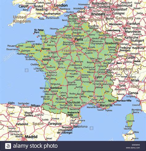 Map Of France And Bordering Countries Secretmuseum