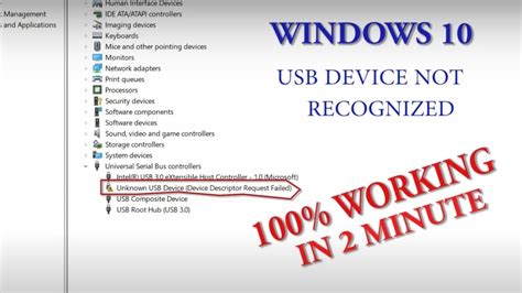 How To Fix Usb Device Not Recognized Windows 10 Usb Device Not