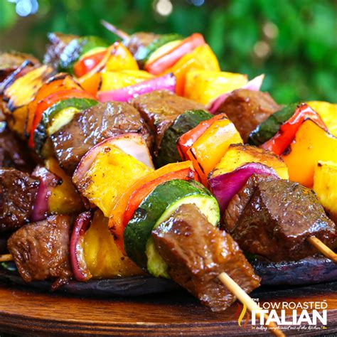 Grilled Hawaiian Beef Kabobs