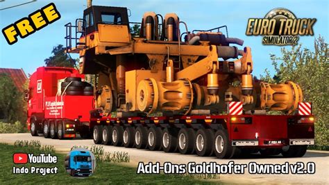 Add Ons Goldhofer Owned V20 Modular Heavy Cargo Trailer Ets2 Youtube