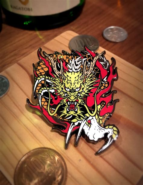 Yakuza Dragon Of Kansai Enamel Pin Zetallis