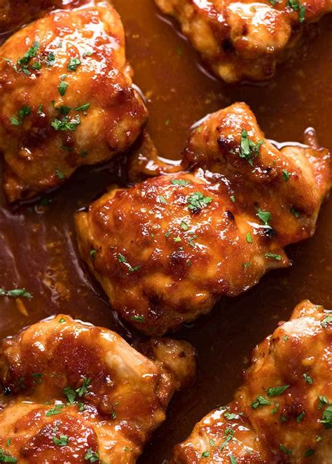 Sticky Baked Chicken Thighs Recipetin Eats