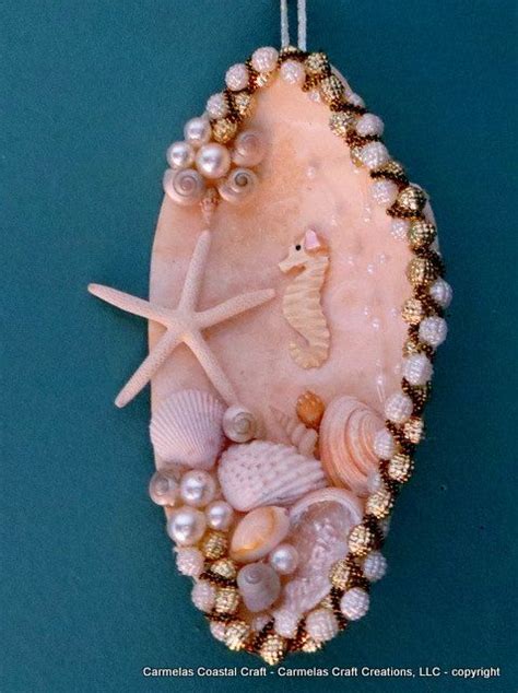 Elegant Beach Ornamentlarger Sea Shell By Carmelascoastalcraft Large