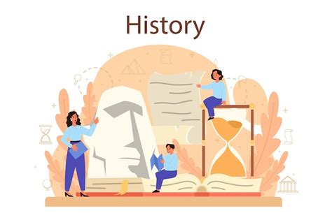 Premium Vector History Concept Illustration In Flat Style