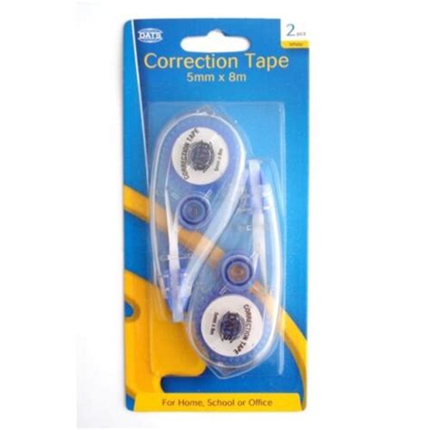 8m Stuk Correction Tape White Out Roll On Liquid Paper Dry Erase