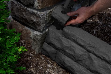 Garden Wizard Stone Landscape Border Wall Finish Kit Good Ideas Inc